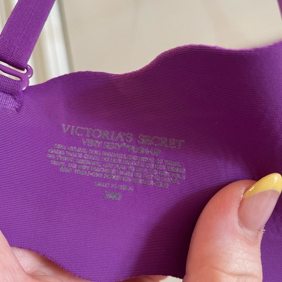 Purple Embellished Women's Push-up Bra Victorias Secret - Picture 4 of 5